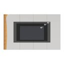 Ver imagem 3 de Painel para TV até 75 Polegadas Amalfi com LED Ripado - Off White Matte/Freijó