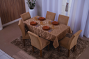 Ver imagem 1 de toalha de mesa retangular 6 lugares jacquard 1,35x2,00:avela