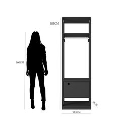 Guarda Roupa Roupeiro Modulo Titan com 1 Porta Moveis Leão - 3