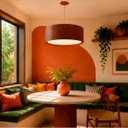 Ver imagem 2 de Lustre Pendente Madeira Redondo 50cm Adrilustres Mel