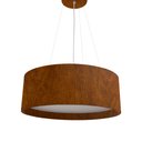 Ver imagem 2 de Lustre Pendente Madeira Redondo 50cm Adrilustres Mel