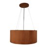Lustre Pendente Madeira Redondo 50cm Adrilustres Mel - 2