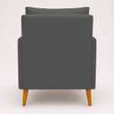 Ver imagem 4 de Kit 2 Poltronas Decorativas Serena Suede para Sala Recepção Escritório Conforto Luxo Contemporâneas