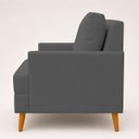 Ver imagem 2 de Kit 2 Poltronas Decorativas Serena Suede para Sala Recepção Escritório Conforto Luxo Contemporâneas