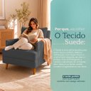 Ver imagem 7 de Kit 2 Poltronas Decorativas Serena Suede para Sala Recepção Escritório Conforto Luxo Contemporâneas