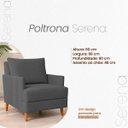 Ver mais imagens de Kit 2 Poltronas Decorativas Serena Suede para Sala Recepção Escritório Conforto Luxo Contemporâneas