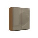Ver imagem 1 de Módulo Cozinha Maxxi Armário G765 com 2 Portas com Vidro Reflecta 80cm Canela