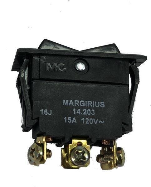 Chave Gangorra Margirius Bipolar Lig/Desl/Lig 14203 15A 120V - 1