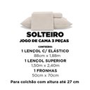 Ver imagem 6 de Jogo de Cama Solteiro 3 Peças Jolitex Ternille 300 Fios - Toque de Seda - Fendi