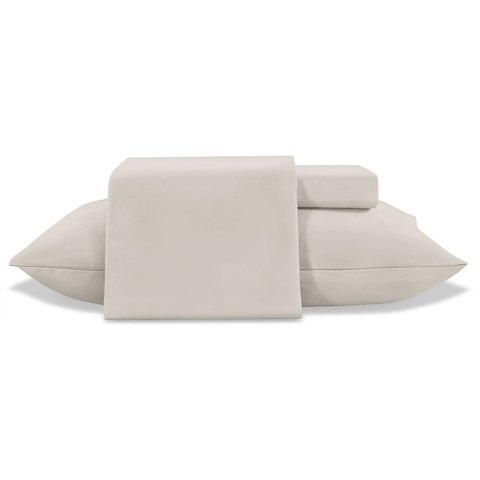 Jogo de Cama Solteiro 3 Peças Jolitex Ternille 300 Fios - Toque de Seda - Fendi