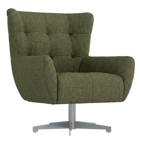 Poltrona Decorativa Malta Base Giratoria Linho Color Trend Tca 307 Moll