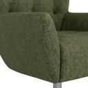 Ver imagem 7 de Poltrona Decorativa Malta Base Giratoria Linho Color Trend Tca 307 Moll