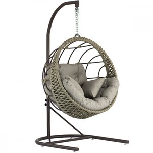 Balanço Corda Náutica Suspenso com Suporte em Alumínio Trama Original