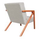 Ver imagem 3 de Conjunto 2 Poltronas Monalisa Com Braços de Madeira Linho Bege - LM DECOR