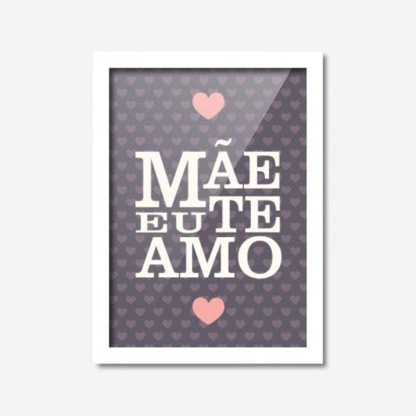 Quadro Decorativo Mãe Eu te Amo 33cmx24cm Los Quadros - 2