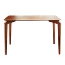 Ver imagem 3 de Mesa de Jantar Retangular 140cm Tampo Laminado Aura Marrom/Mel
