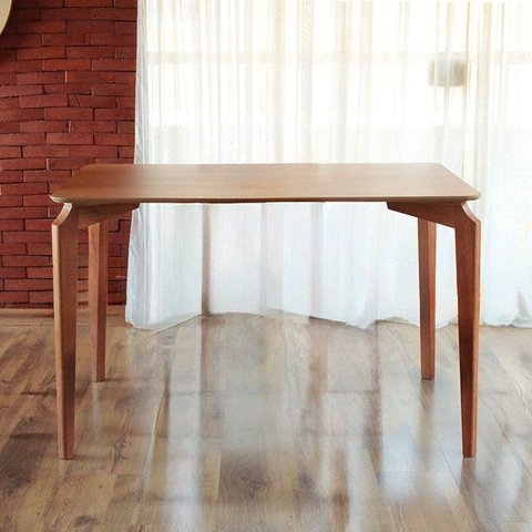 Mesa de Jantar Retangular 140cm Tampo Laminado Aura Marrom/Mel