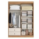 Ver imagem 2 de Guarda Roupa Solteiro Aspen 3 Portas Capuccino Off White Acetinado - Thb