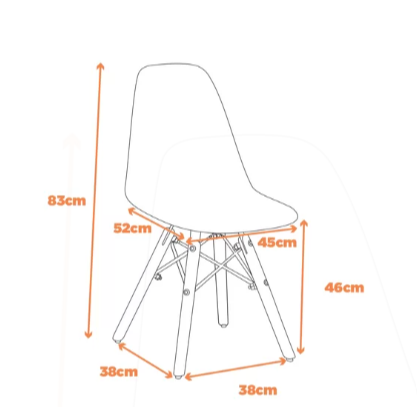 Cadeira Eames Rosa - 3