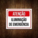 Ver imagem 1 de Kit 10 Placas Atenção Iluminação De Emergência