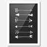 Quadro Decorativo Flechas Preto 33cmx24cm Los Quadros - 1