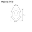 Ver imagem 3 de Assento Sanitário Poliéster Targa Branco - Deca