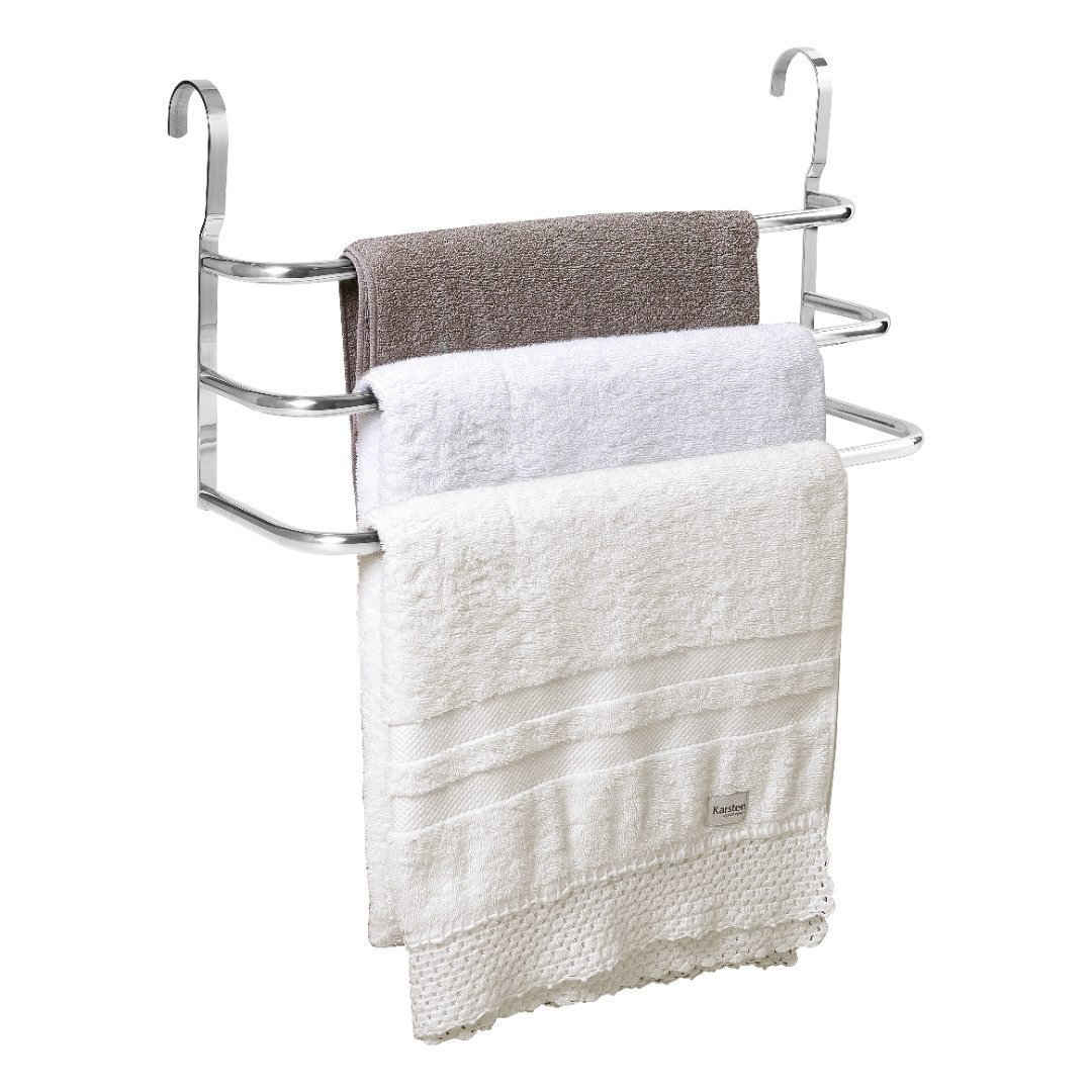 Porta Toalhas Triplo Toalheiro para Box Alto Brilho 60cm Fs - 2