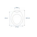 Ver imagem 4 de Assento Sanitário Poliéster Aretuza Branco - Hervy