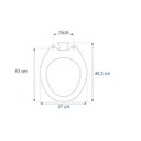 Ver imagem 4 de Assento Sanitário Poliéster Búzios Branco - Hervy