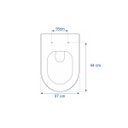 Ver imagem 3 de Assento Sanitário Poliéster Level Branco - Deca