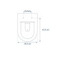 Ver imagem 3 de Assento Sanitário Poliéster Duna Branco - Deca