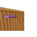 Ver imagem 2 de Cabeceira Cama Box Madeirado Laranjeiras 240cm Nature Fosco - Linea Brasil