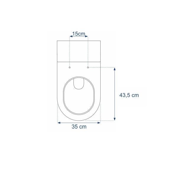 Assento Sanitário Poliéster Ômega Branco - Deca - 3