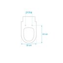 Ver imagem 3 de Assento Sanitário Poliéster Happening Branco - Roca