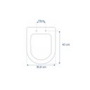 Ver imagem 3 de Assento Sanitário Poliéster San Remo Branco - Hervy