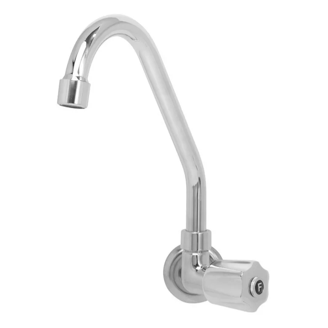 Torneira Bica Movel Abs Cromada Pia Parede 1166 C-50 1/4 Volta - 1
