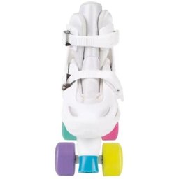 Patins Collors Branco 4 Rodas Tamanho Ajustável M(34-37) - 3