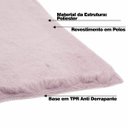 Ver imagem 4 de Tapete Decorativo Sala de Estar Conforto 200x300 Rosa - Gran Belo