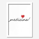 Ver imagem 1 de Quadro Decorativo Amor Medicina 33cmx24cm Los Quadros