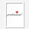 Quadro Decorativo Amor Medicina 33cmx24cm Los Quadros - 1