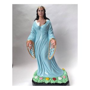 Imagem Iemanja Escultura Gesso Estatua 20 Cm
