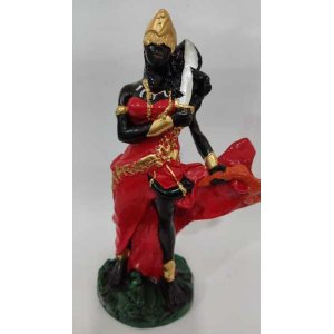 Imagem Orixa Oya (iansã) Escultura Gesso Estatua 21 Cm
