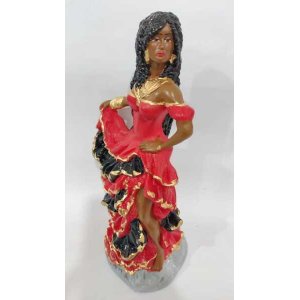 Imagem Pomba Gira 7 Saias Rica Escultura Gesso Estatua 25 Cm