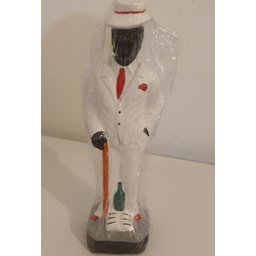 Imagem Ze Pilintra Com Bengala Escultura Gesso Estatua 20 Cm - 3