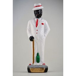 Imagem Ze Pilintra Com Bengala Escultura Gesso Estatua 20 Cm - 1
