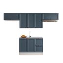 Ver imagem 3 de Cozinha Completa Modulada 4 Peças com Balcão para Pia sem Tampo Unna Yescasa Branco