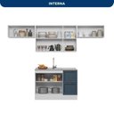 Ver imagem 6 de Cozinha Completa Modulada 4 Peças com Balcão para Pia sem Tampo Unna Yescasa Branco