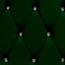 Cabeceira Solteiro Cama Box Quarto Estofada Barcelona 90cm:suede Verde Musgo - 3