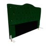 Cabeceira Solteiro Cama Box Quarto Estofada Barcelona 90cm:suede Verde Musgo - 2