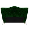 Cabeceira Solteiro Cama Box Quarto Estofada Barcelona 90cm:suede Verde Musgo - 1